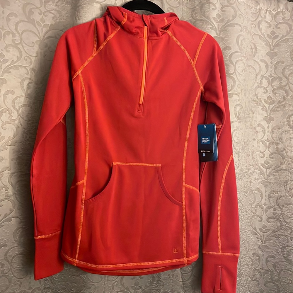NEW! Eastern Mountain Sports - hoodie, red, women’s size XS